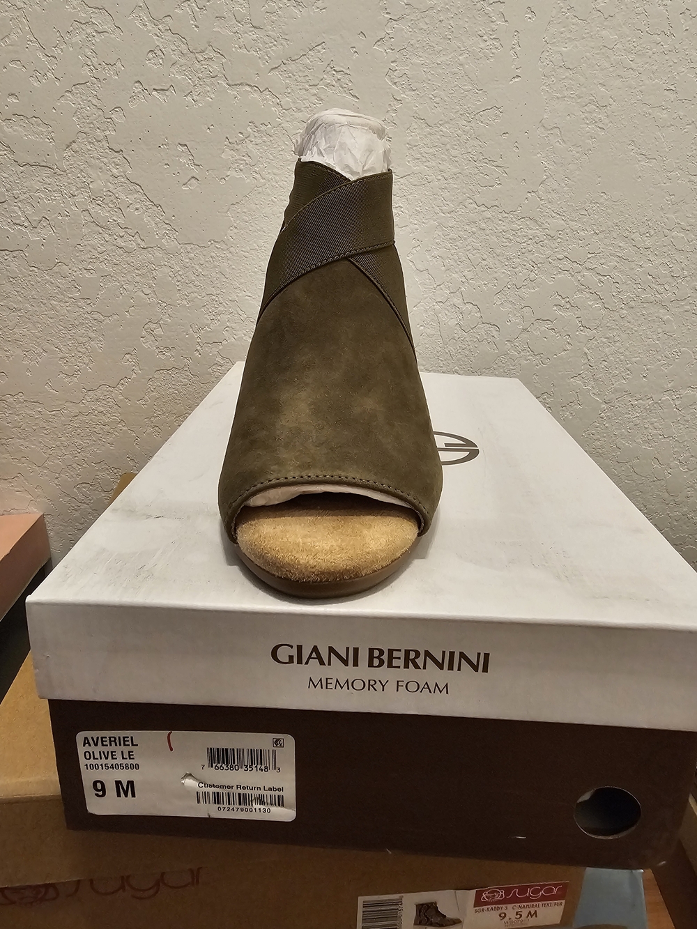 Giani Bernini Olive Open-Toe Wedge Sandal